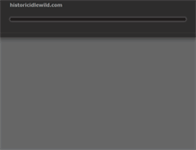 Tablet Screenshot of historicidlewild.com